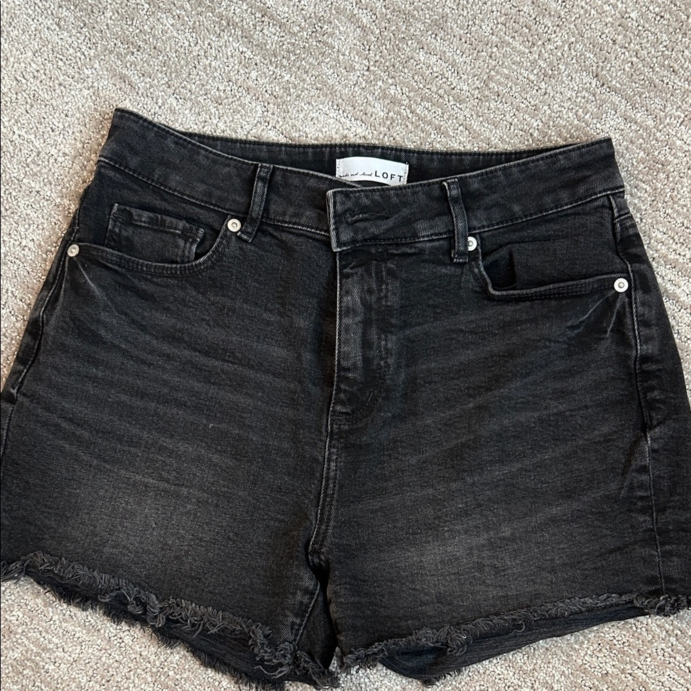 LOFT Women's Dark Gray Jean Shorts